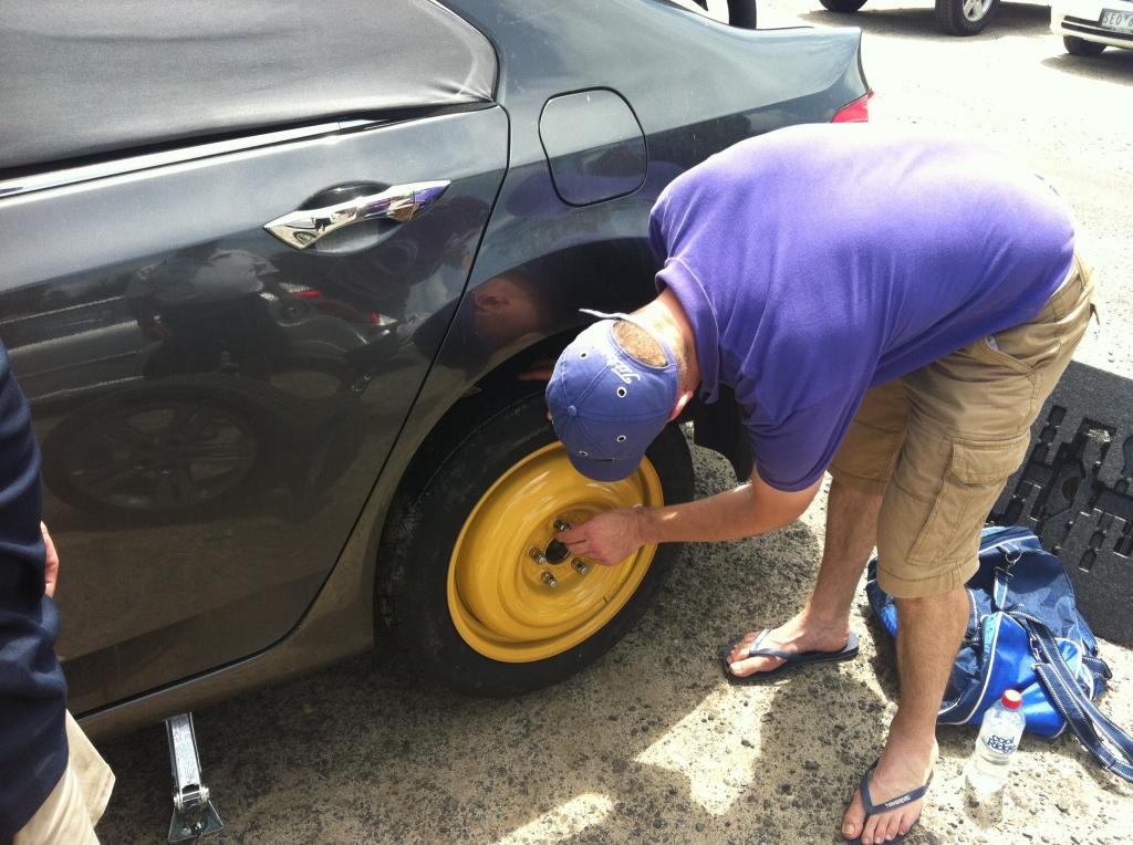 Brendon's spare tyre