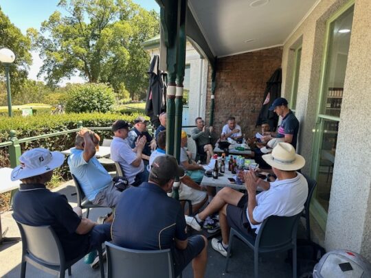 Group photo from January 24 2026, with the winner Brendon, upstanding and doing the score reports